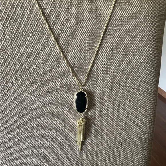 Kendra Scott Jewelry - Gold Kendra Scott Black Tassel Necklace